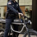 Police Officer on E-Bike during patrol