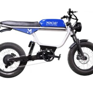 Monday Motorbikes Anza V$ Blue Cafe Racer Style E-Bike